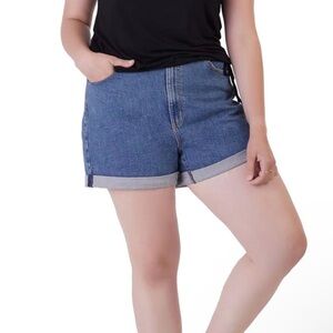 Black Tape_ Classic Blue Jean Shorts
